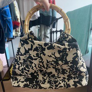 Vintage Bamboo Handle Bag